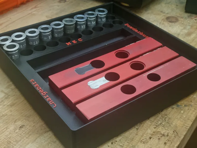 Mec-chargebar and P.Bushing organizer. Gridfinity