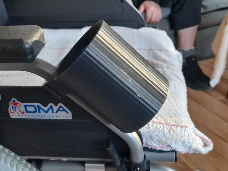 Wheelchair bottle holder