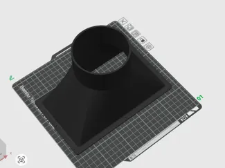4 Inch round to 8x4.5 vent