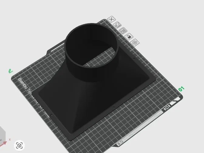 4 Inch round to 8x4.5 vent