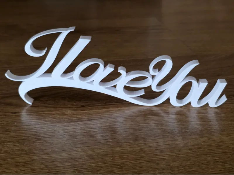 “I Love You” – Romantic 3D Decoration 