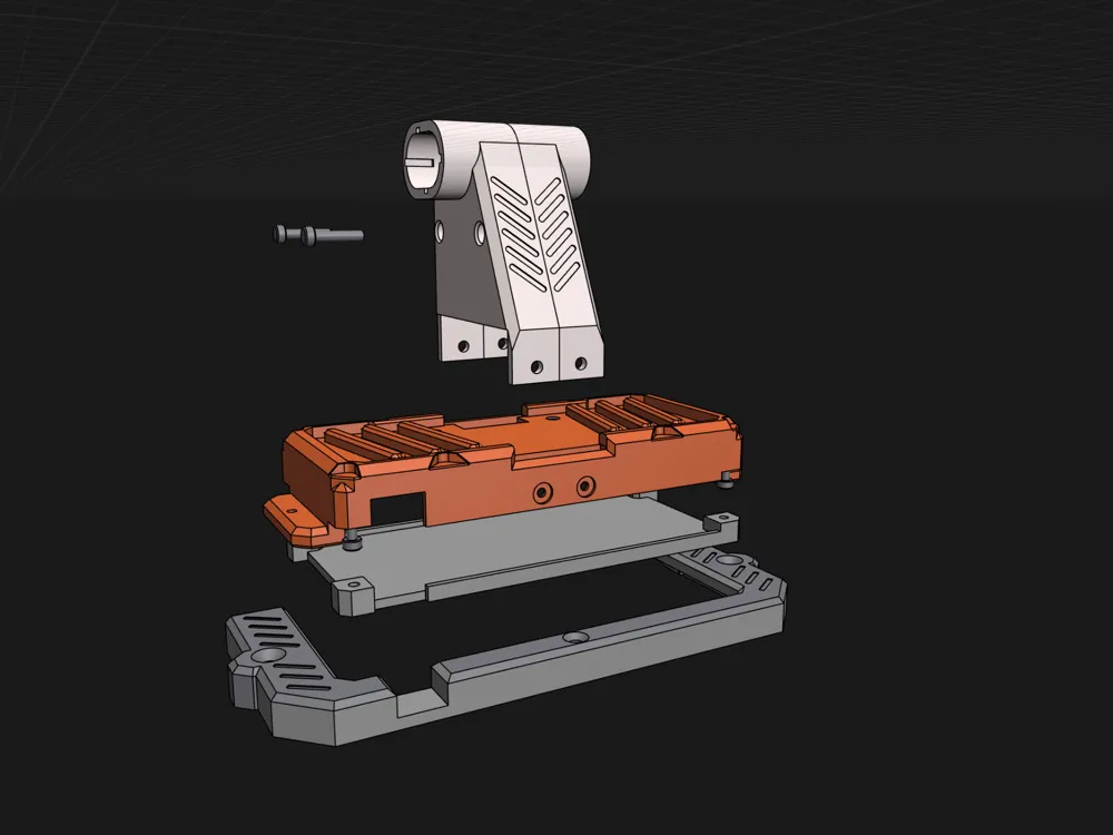 (Optimized) Bambu Lab AMS Lite Feeder Modification Wall and Top Mount