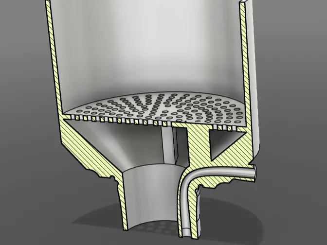 Vacuum filter funnel Buchner funnel