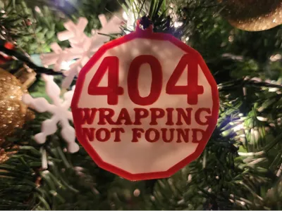 404 Wrapping not found Ornament