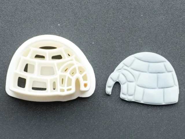 Igloo Winter Polymer Clay Cutter Earrings Necklace
