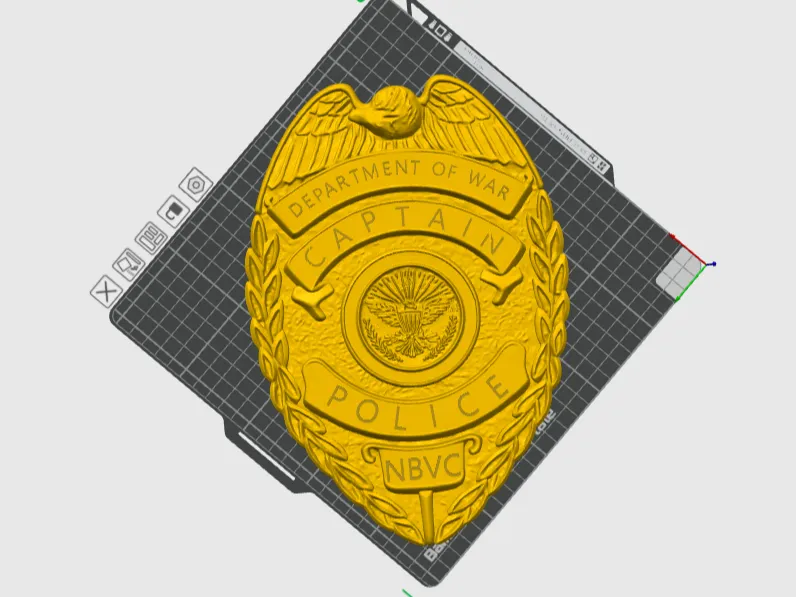 Navy DOW Captain Badge for wall