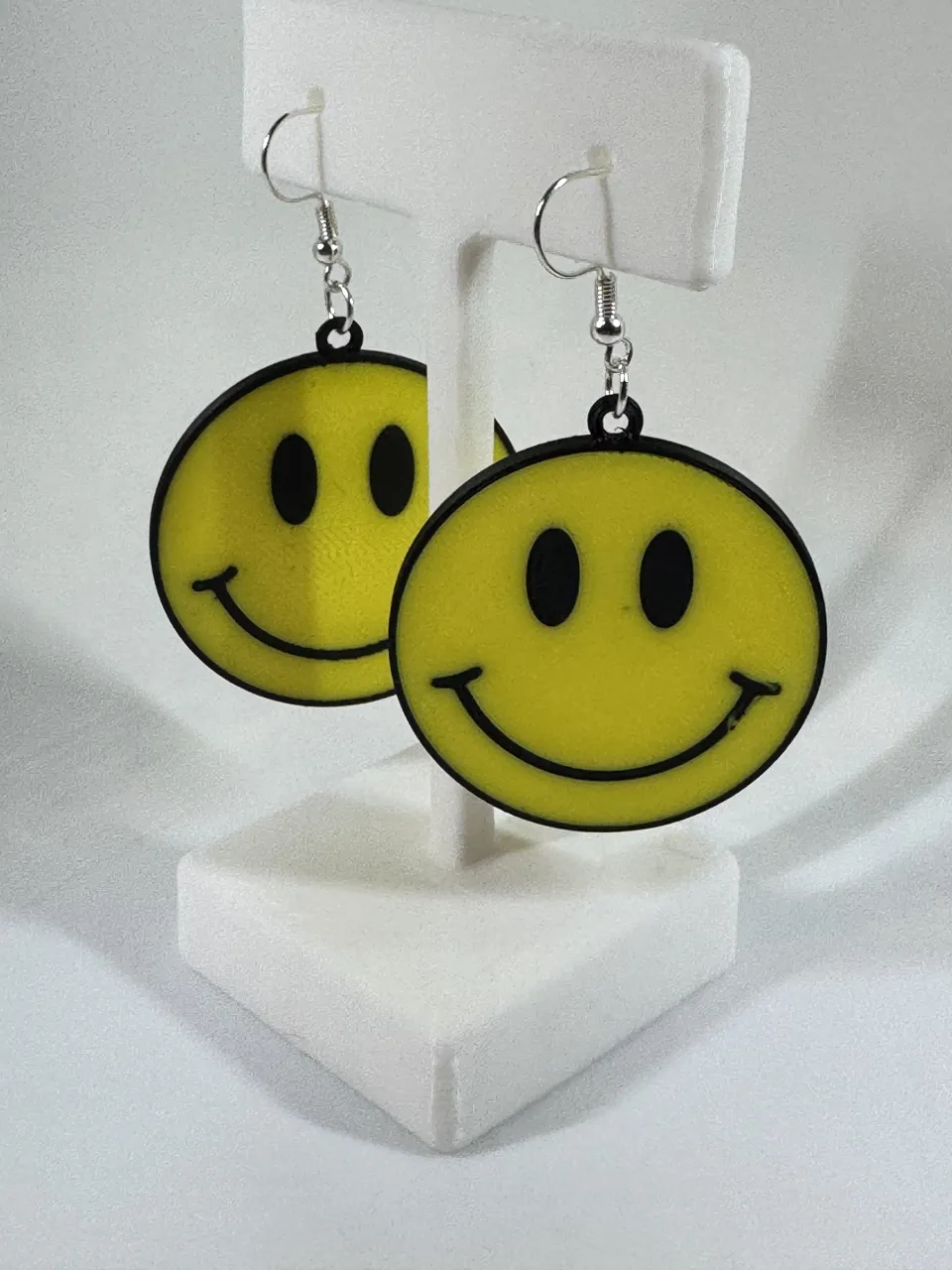 Smiley Face Earrings view 2