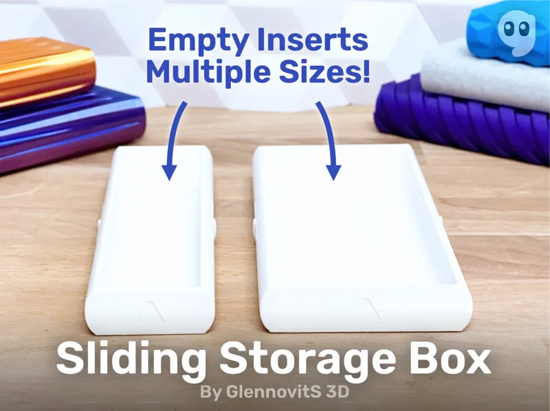 Sliding Storage Box (slim travel storage organizer