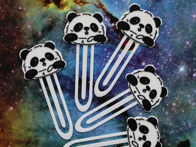 Super cute panda bookmark