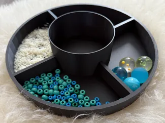 sensory play feeding tray