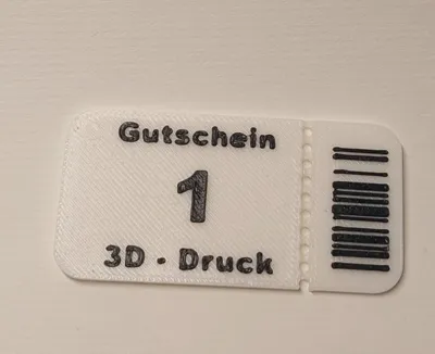 3D print coupon