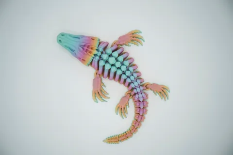 Mosasaurus Skeletal 2 Style , Articulated , Flexi view 2