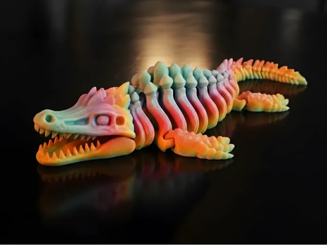 Mosasaurus Skeletal 2 Style , Articulated , Flexi
