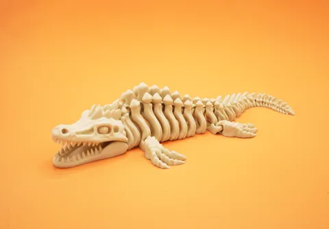 Mosasaurus Skeletal 2 Style , Articulated , Flexi view 3