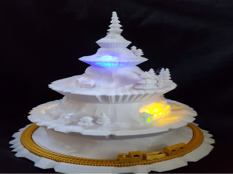 Christmas Tree Village Mount And Train