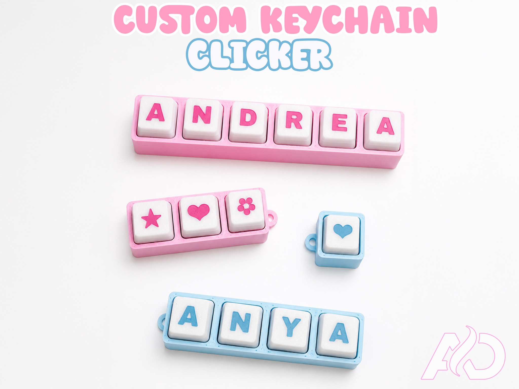 Miniatura 5 do modelo 3D CUSTOM KEYCHAIN CLICKER