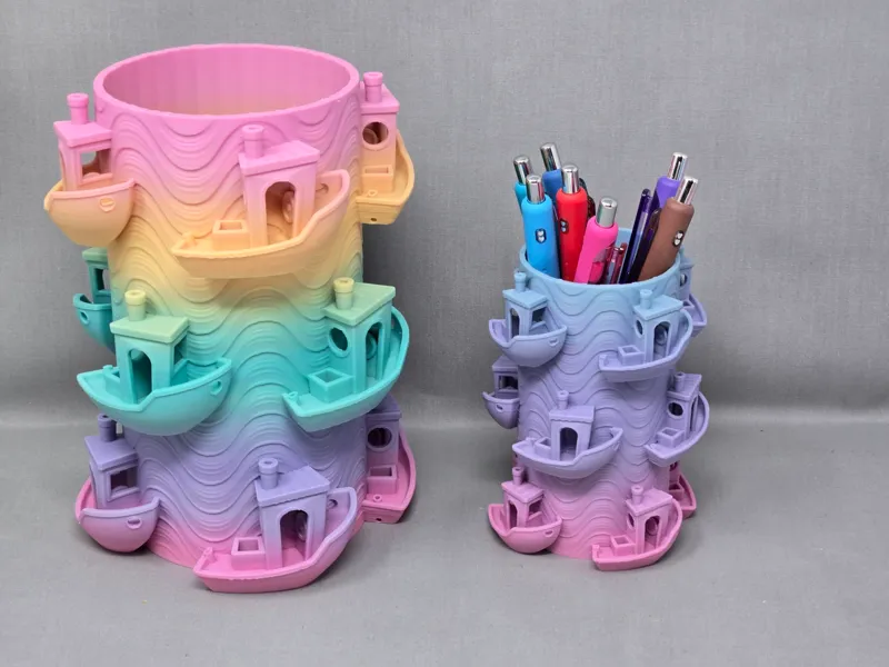 Benchy Pencil and Kitchen Utensil Cup