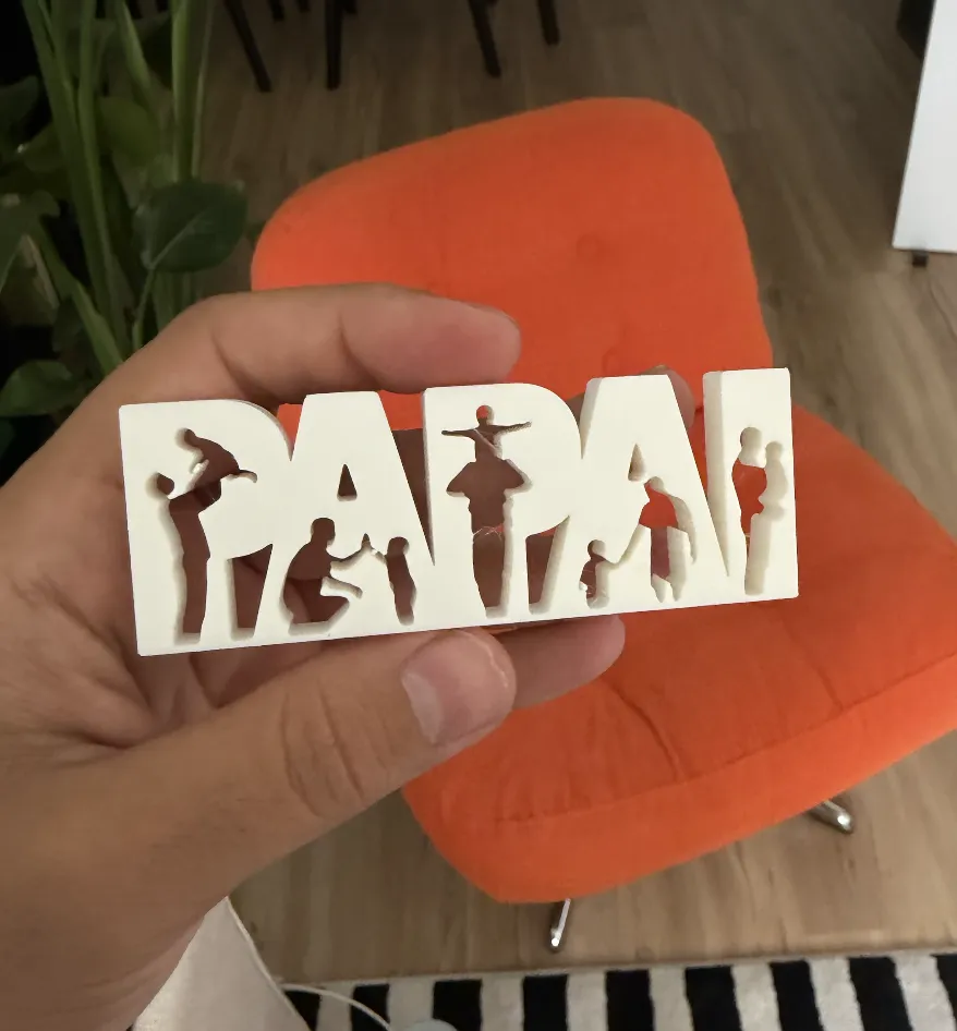 Dia dos Pais - PAPAI Letreiro NO AMS (Fast Print) view 2