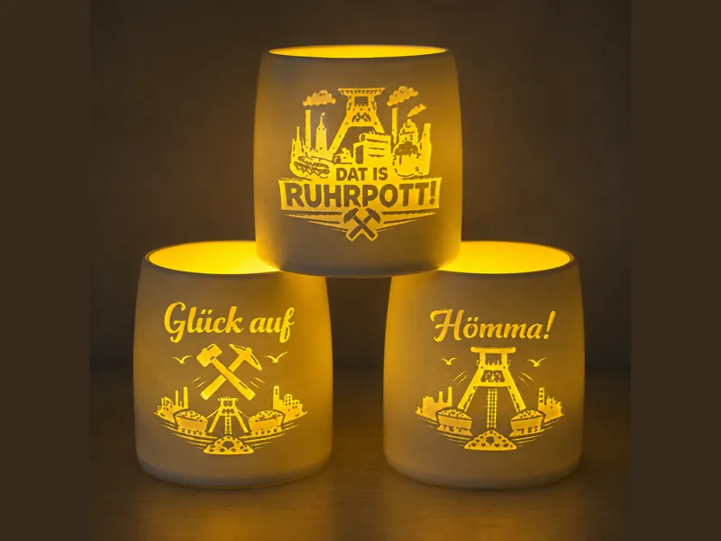 Teelichtbecher Serie - Ruhrpott Edition
