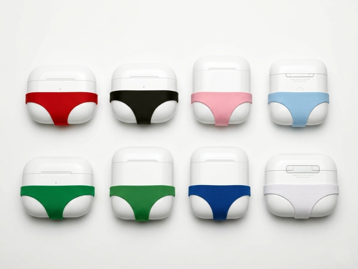 Panties shape cover for AirPods 1, 2, 4 and Pro