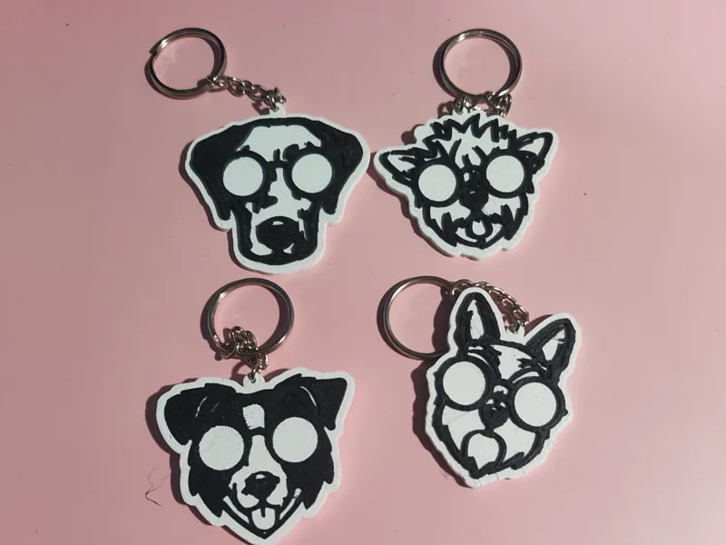 Llaveros de Razas de Perros – Serie 2 (4 Modelos)