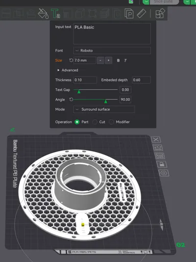 BambuLab Spule mit Anpassbarem Etikett – Kostenloses 3D-Druckmodell ...