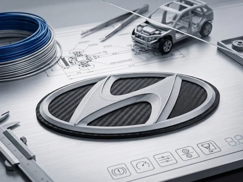 Logo Hyundai con base