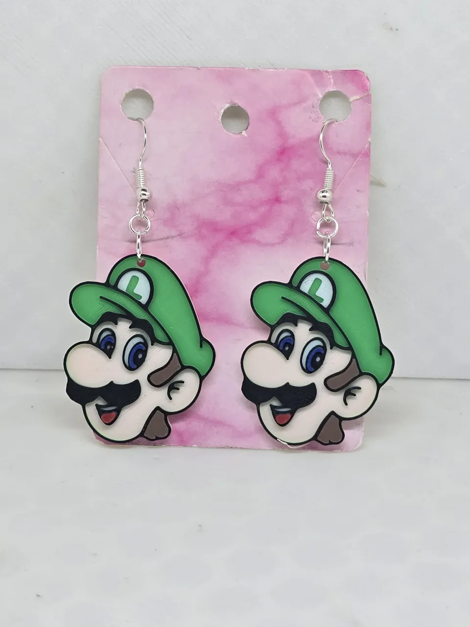 Luigi Earrings view 2