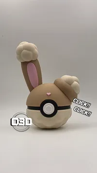Buneary Pokeball - O3D (SPLIT)