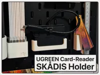 Low Filament Cost, Secure Fit on Plate and Card Reader