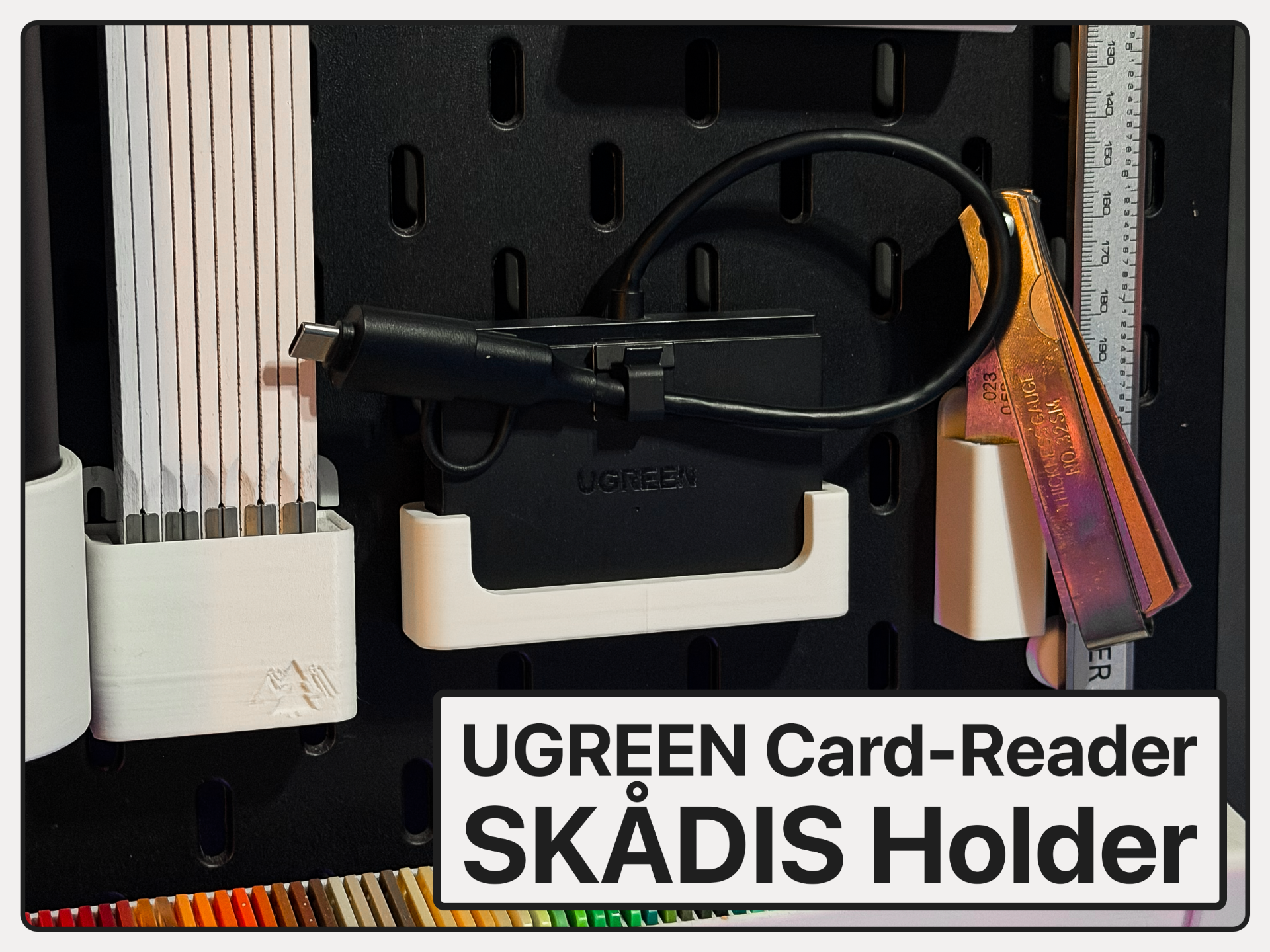 UGREEN SD-Card Reader Skadis Holder