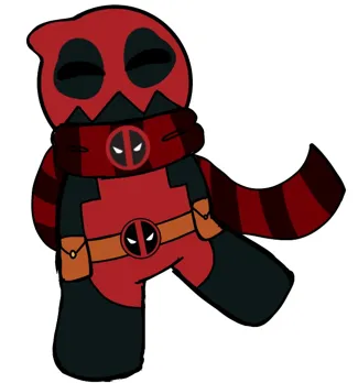 Deadpool Keychain (Drawing by AceNightmares)