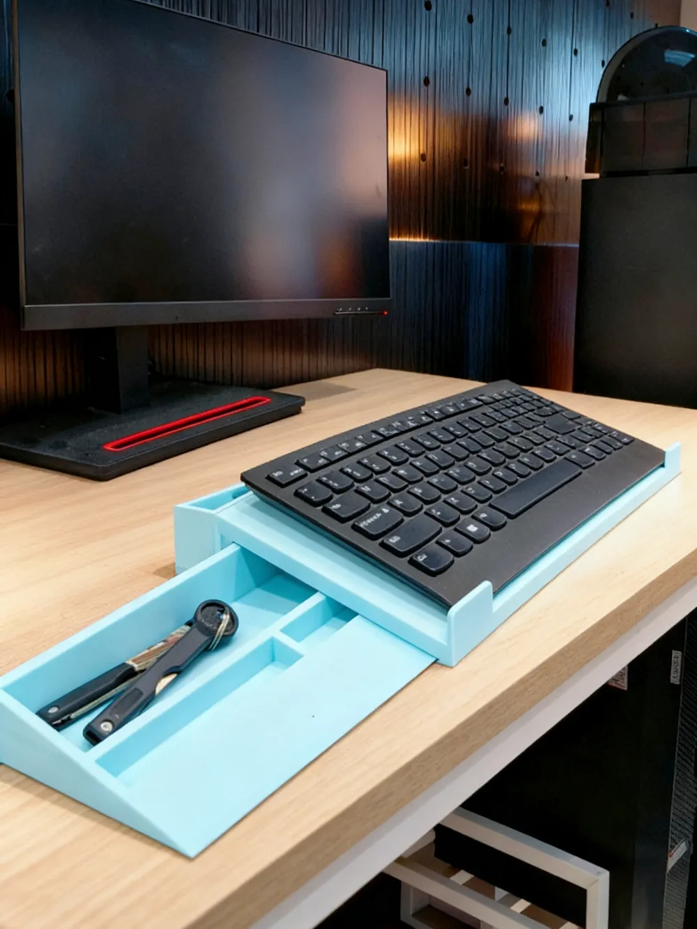 Super storage keyboard tray, with more storage than you can imagine ...