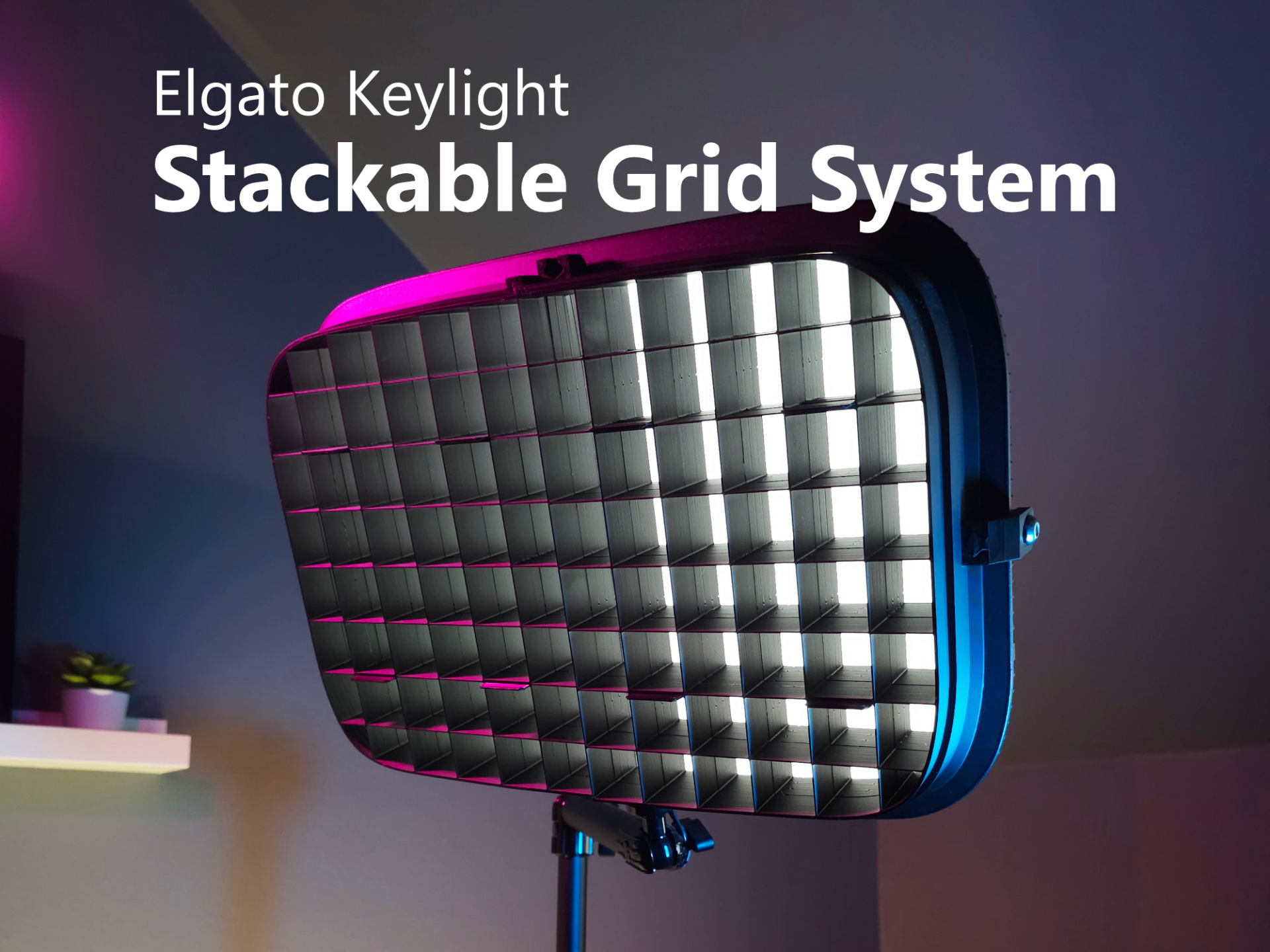 Stackable Grid System for Elgato Keylight