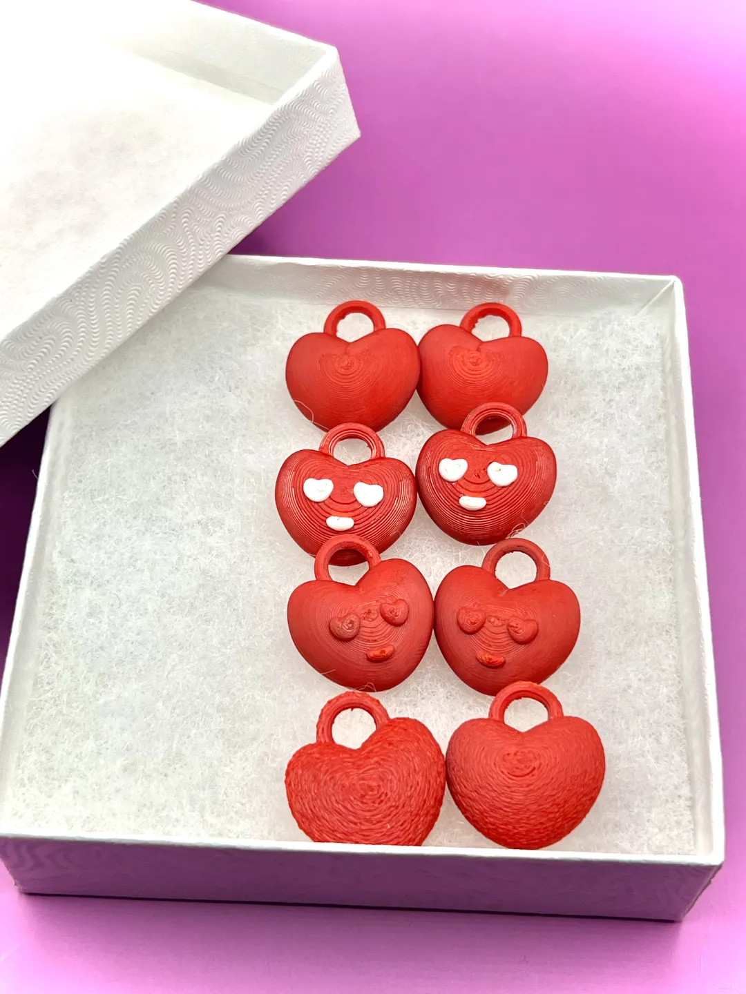 Heart Eyes for You / Heart Earrings / 4 Pairs / view 2