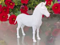 low poly zebra