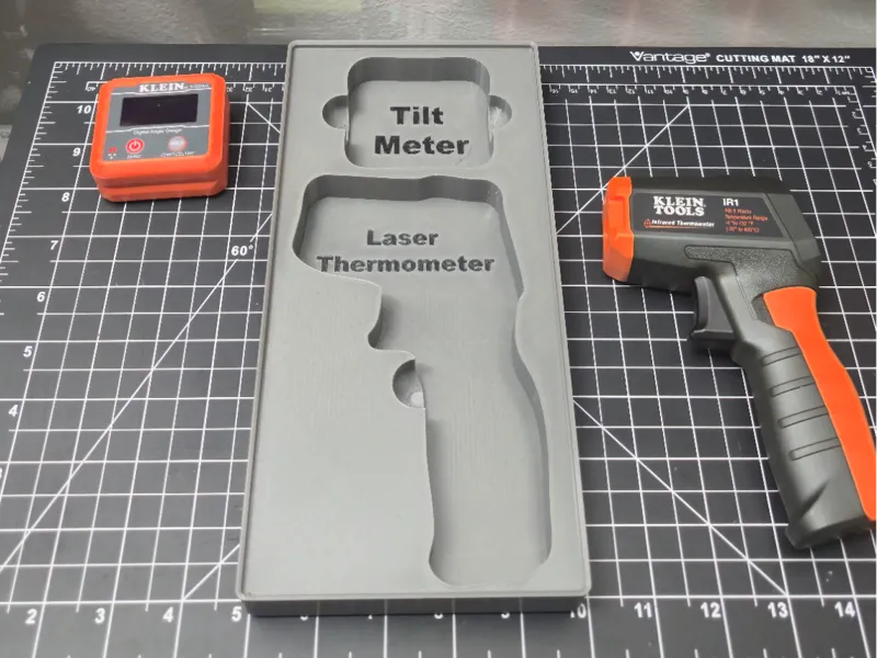 Gridfinity Klein Laser Thermometer Tiltmeter 3x6