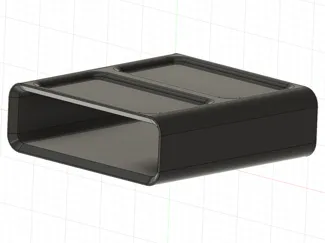 Desk organizer, stackable, simple print