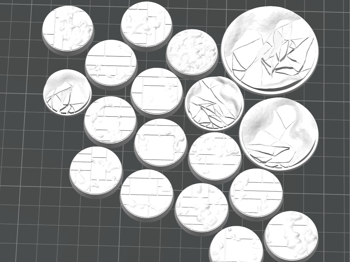 Snow & Ice Bases – Tabletop Miniature Base