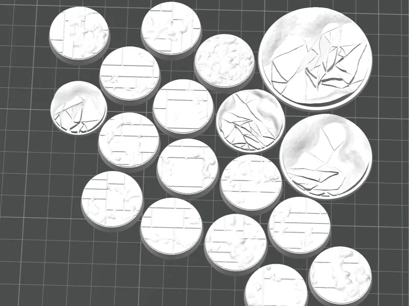Snow & Ice Bases – Tabletop Miniature Base