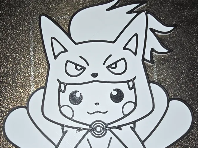 Poncho Pikachu Ninetails Coloring Panel