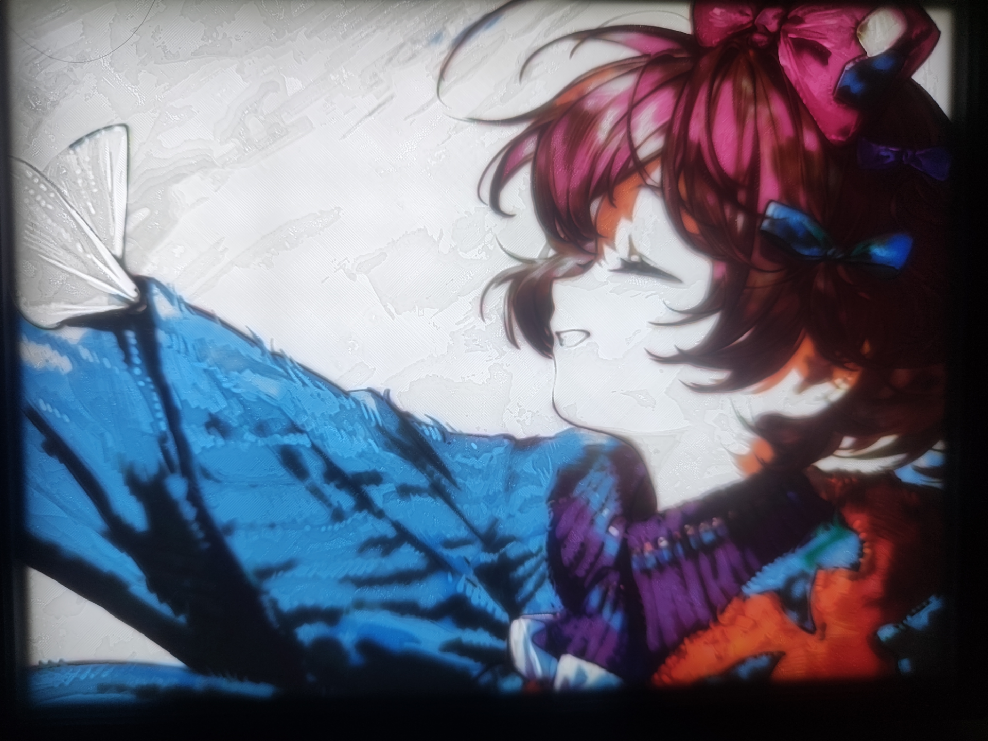 Flutterpage Colorful Lithophane 纸信圈儿 彩色透光浮雕