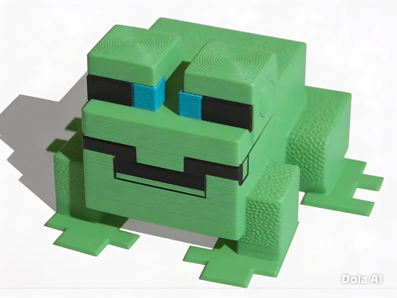 green minecraft frog