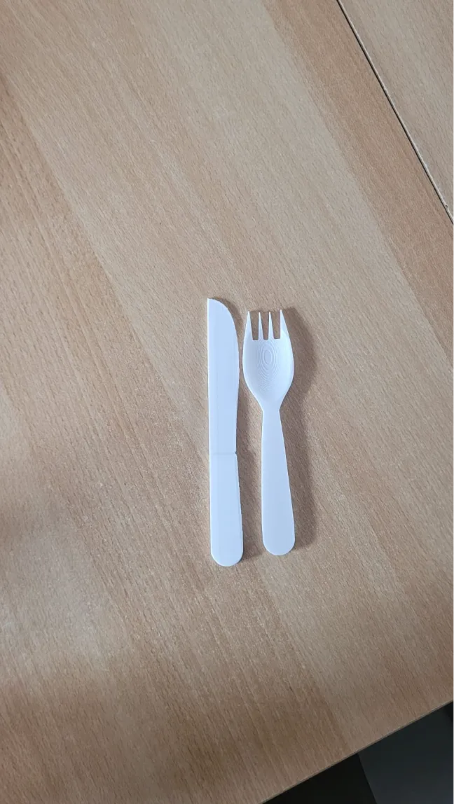 Travel cutlery (Knife and Spork) with Box