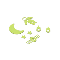 Pack déco univers phosphorescent — photo 3