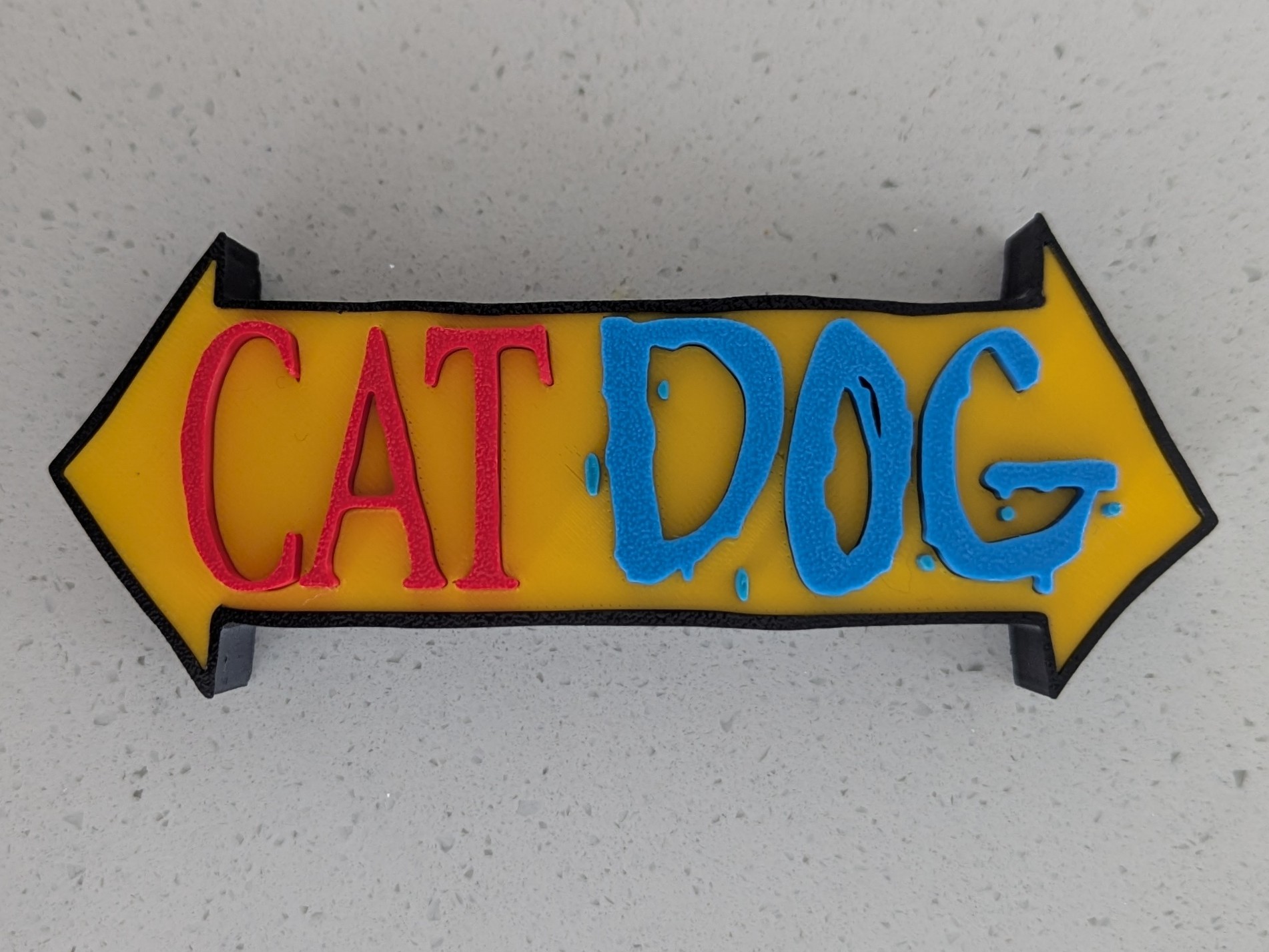 Miniatura 1 do modelo 3D CatDog Logo