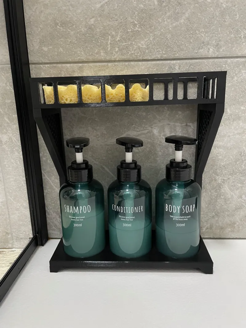 Shower organizer with basket