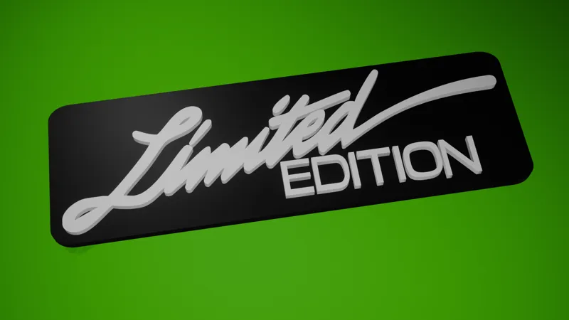 Limited Edition name tag