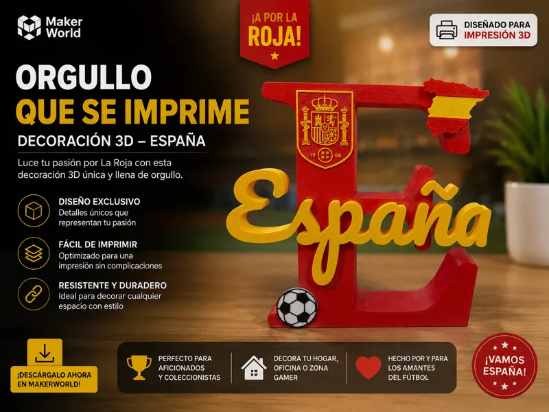 Decoración Letra España Fútbol Pasión por La Roja