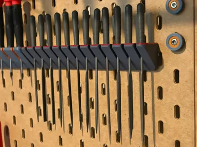 Pittsburgh 12 Piece Needle File Skadis Holder